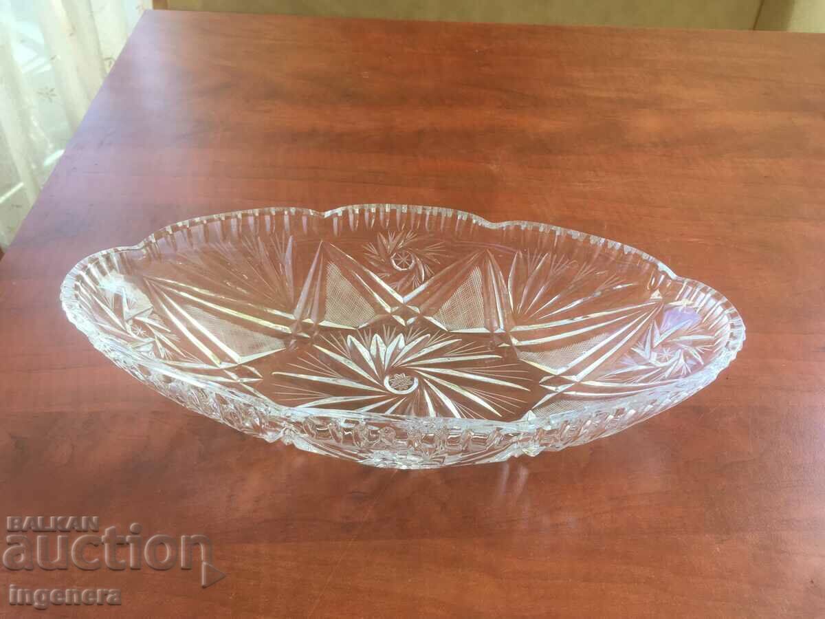 CUPA MASIVA CRYPAL ELLIPSE DIN ANII 80 CUPA MASIVA CRYPAL ELLIPSE DIN ANII 80