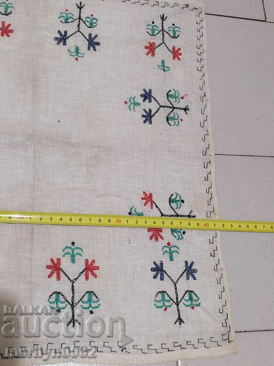 Licitație Vechi țesute manual pânză broderie lizieră
