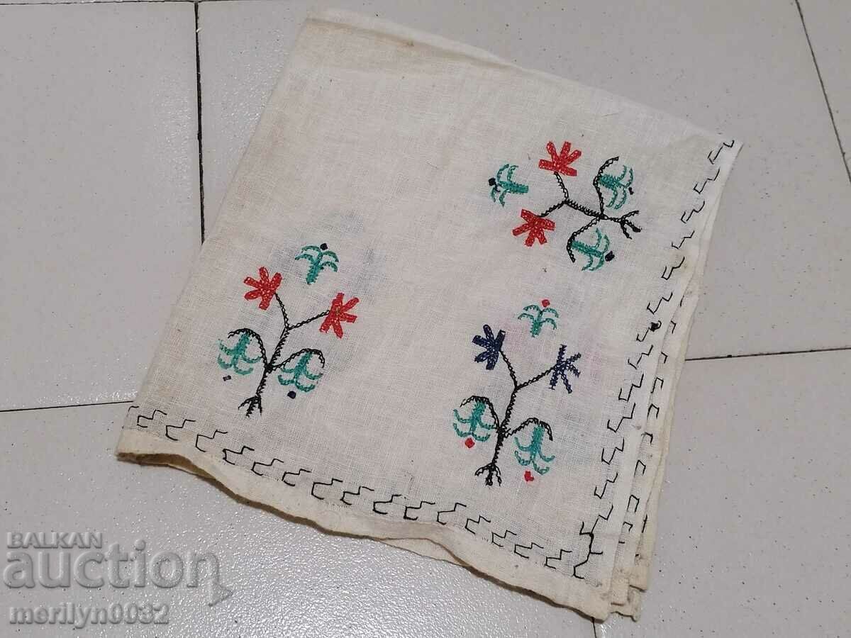 Vechi țesute manual pânză broderie lizieră - 6