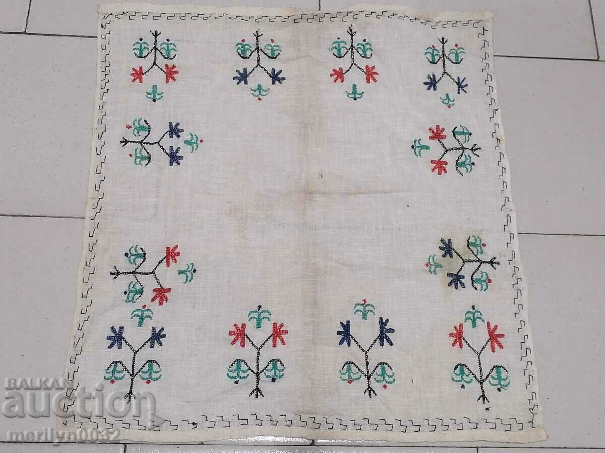 An old hand-woven cloth embroidery