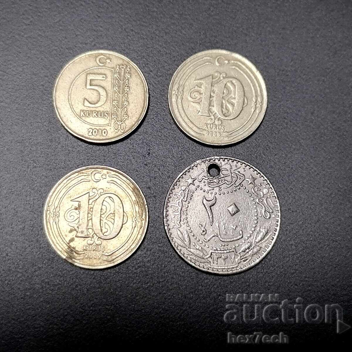 Мо ⭐ Lot of coins Turkey 4 pieces ⭐ ❤️ Мо ⭐ Lot of coins Turkey 4 pieces ⭐ ❤️