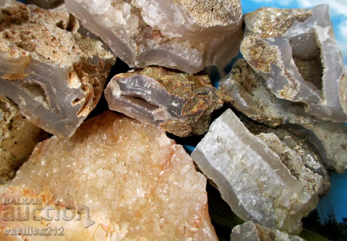 Chalcedony with quartz, 20 pcs - 7