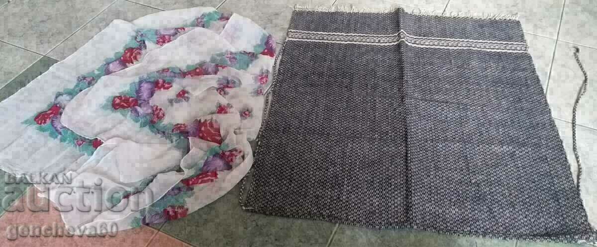 Autentică preștină țesută rară și prosop de cap de 110 cm