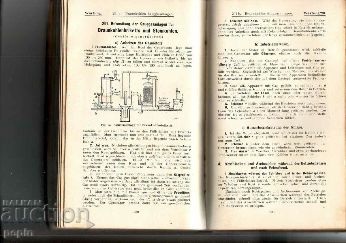 Auction Gas and oil engines / in German / - 1911 Auction Gas and oil engines / in German / - 1911