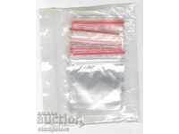 Package of 100 bags with zipper - 5/5 cm