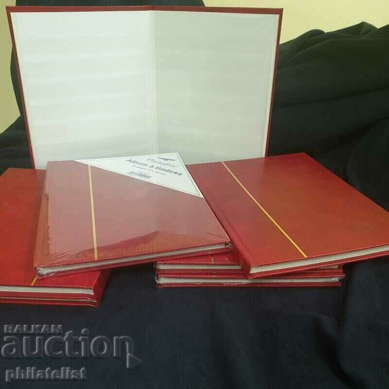 Album for stamps with 8 white sheets - A5 red format