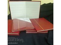 Album for stamps with 8 white sheets - A5 red format