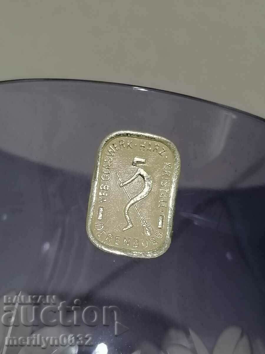 Licitație Vaza cristal GDR GDR DERENSBURG inaltime 20 cm