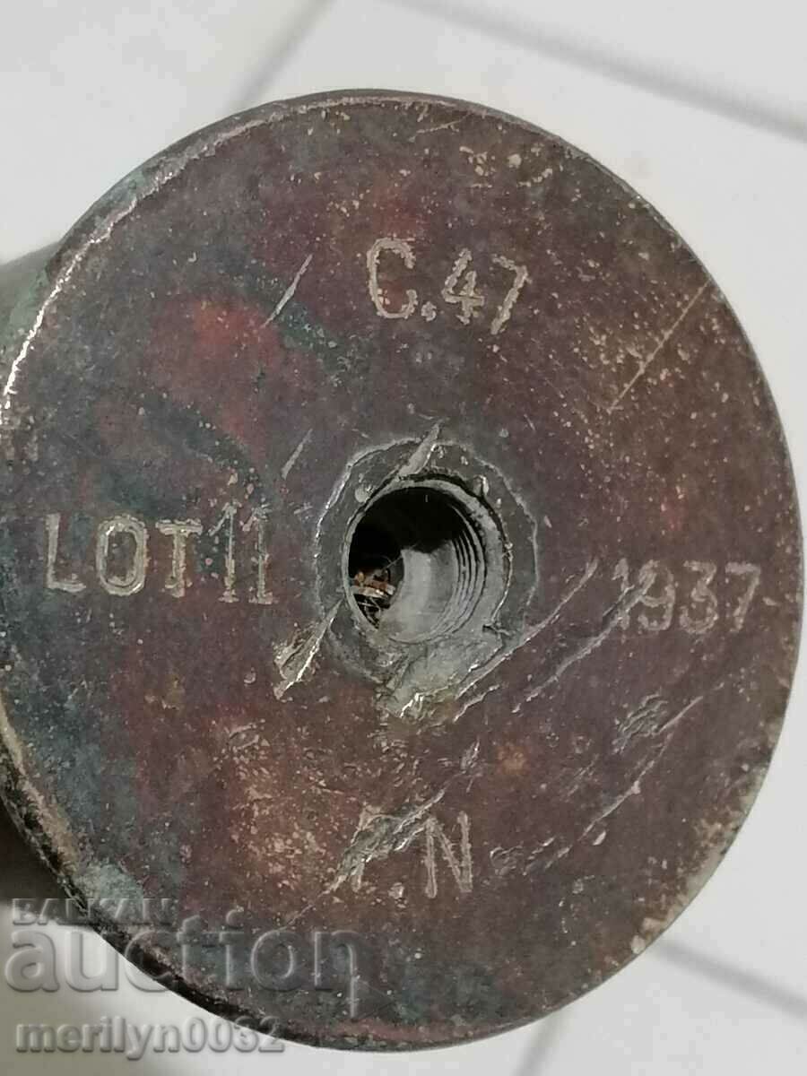 German cartridge case 45 mm projectile World War II WW2 1937 with price 79.00 BGN | € 40.39 German cartridge case 45 mm projectile World War II WW2 1937 with price 79.00 BGN | € 40.39