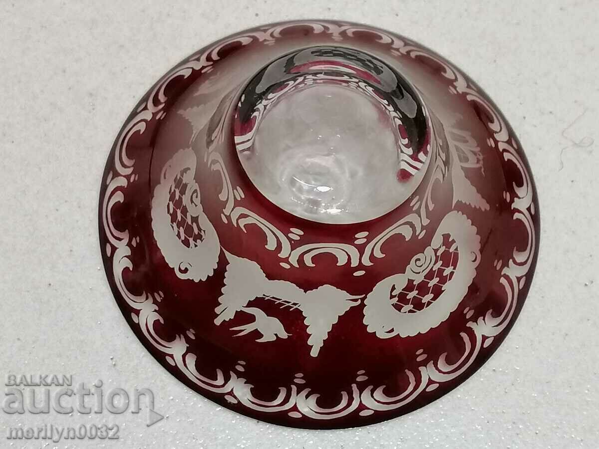 Bohemian crystal, crystal bowl of chocolates with price 89.00 BGN | € 45.50 Bohemian crystal, crystal bowl of chocolates with price 89.00 BGN | € 45.50