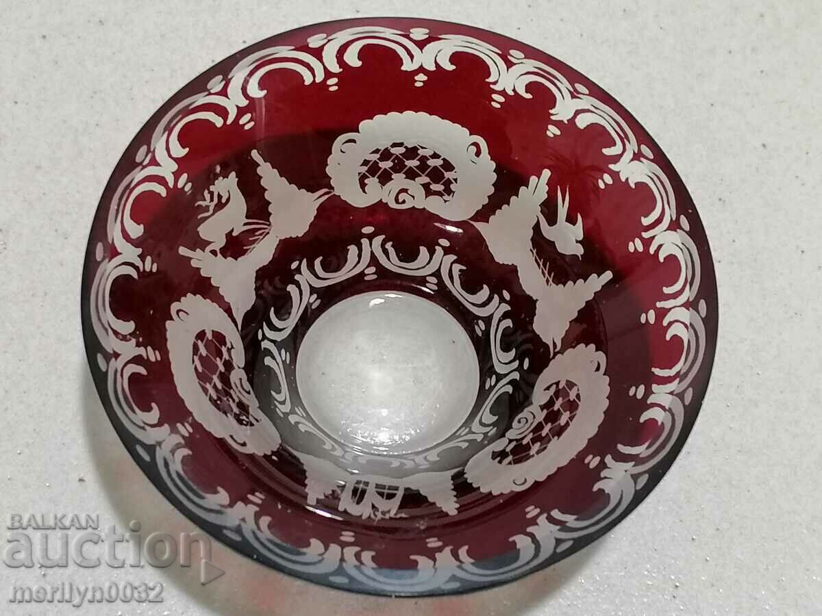 Bohemian crystal, crystal bowl of chocolates - 6 Bohemian crystal, crystal bowl of chocolates - 6