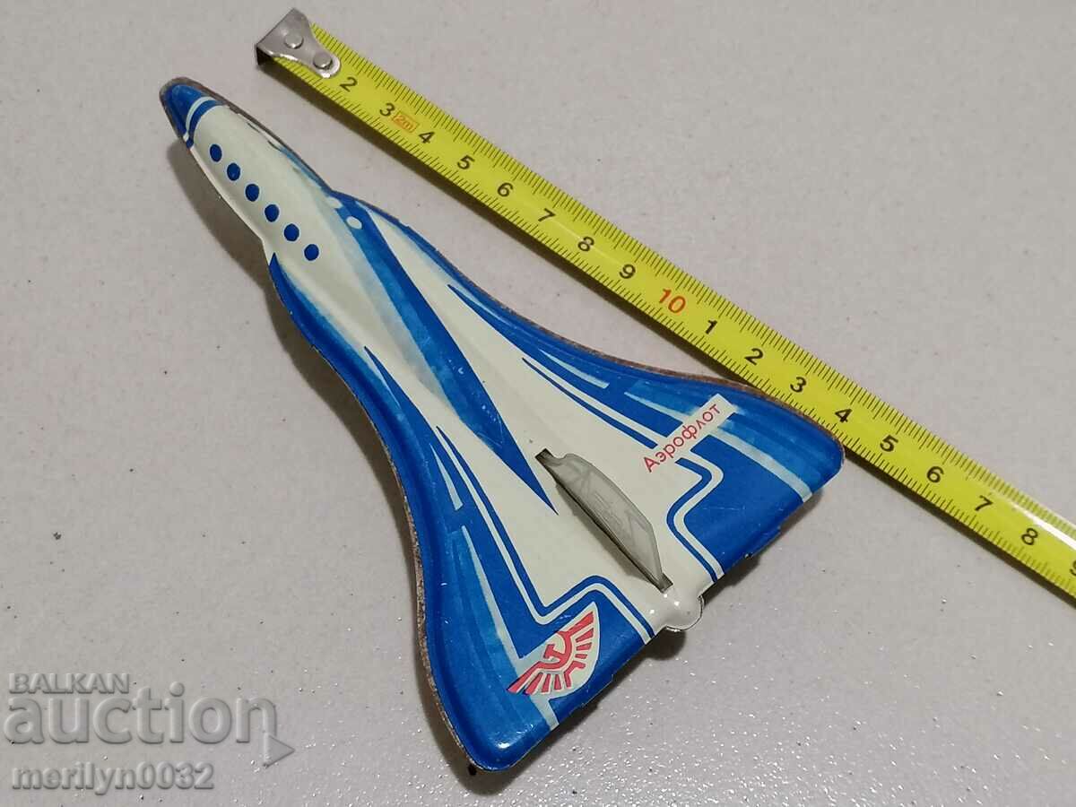 Παλιό παιχνίδι από κασσίτερο αεροπλάνο ΕΣΣΔ - 5 Παλιό παιχνίδι από κασσίτερο αεροπλάνο ΕΣΣΔ - 5