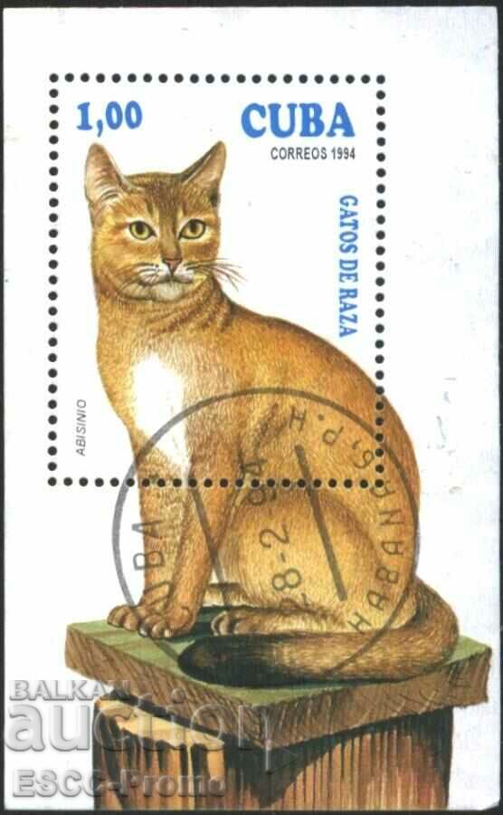 Επώνυμο μπλοκ Fauna Cat 1994 από την Κούβα