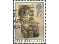 Μάρκα Fauna Cat 1990 από τη Μεγάλη Βρετανία