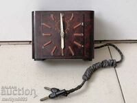 Bakelite box table clock