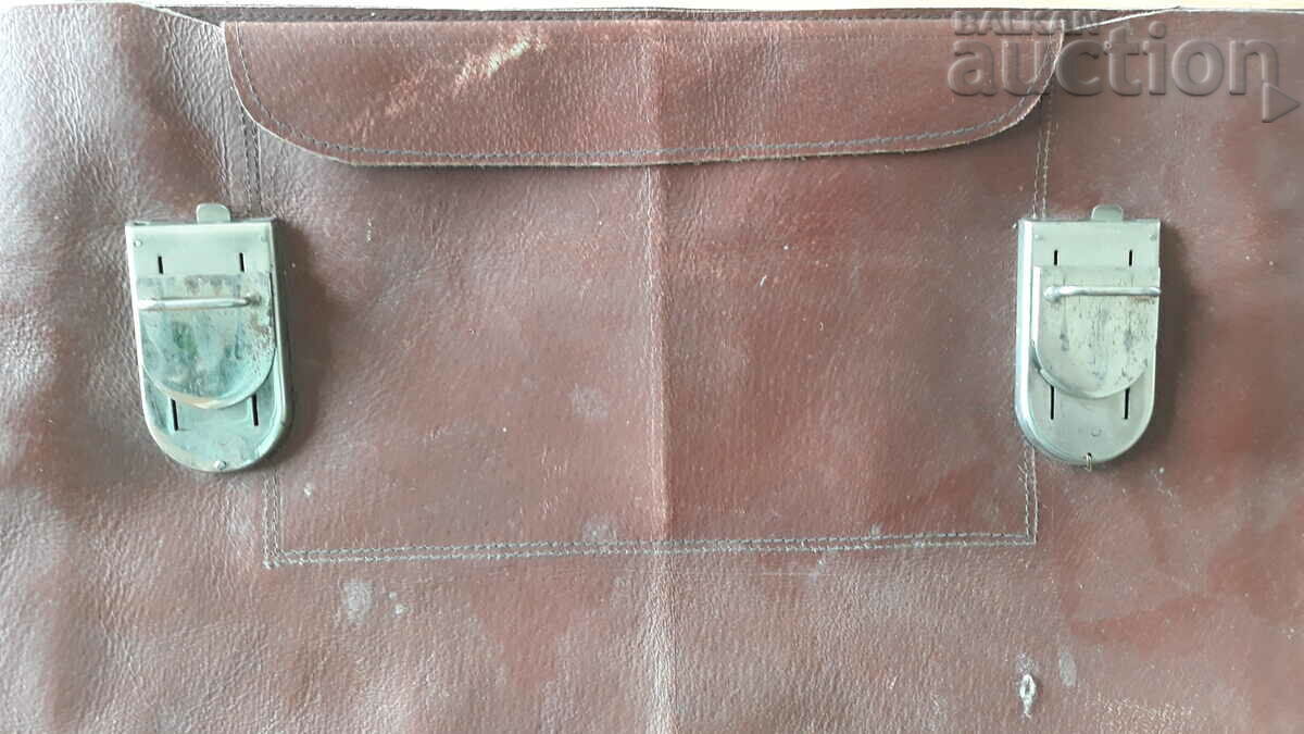 geantă vintage retro vintage din piele - 5