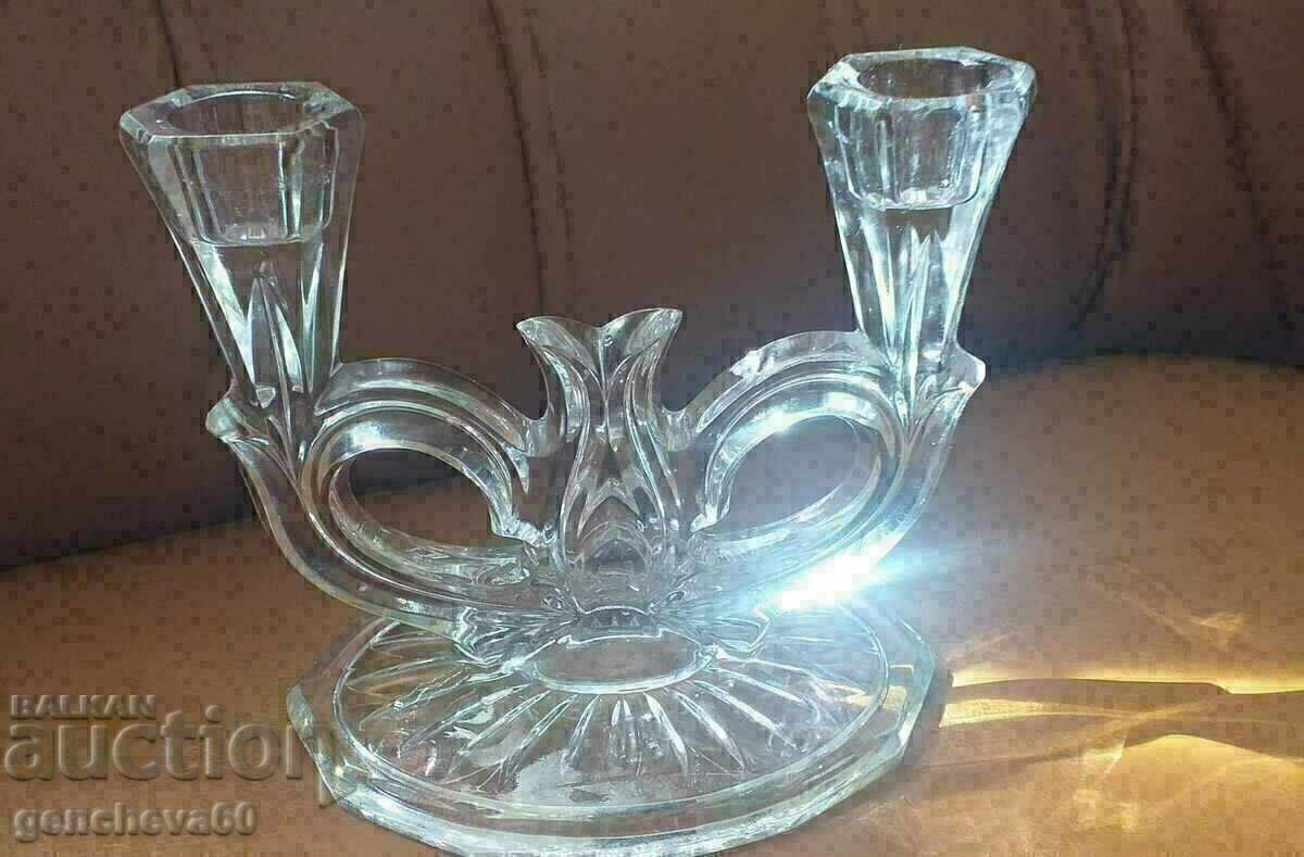 Κηροπήγιο κρυστάλλινο γυαλί με τιμή 25.00 BGN | € 12.78 Κηροπήγιο κρυστάλλινο γυαλί με τιμή 25.00 BGN | € 12.78