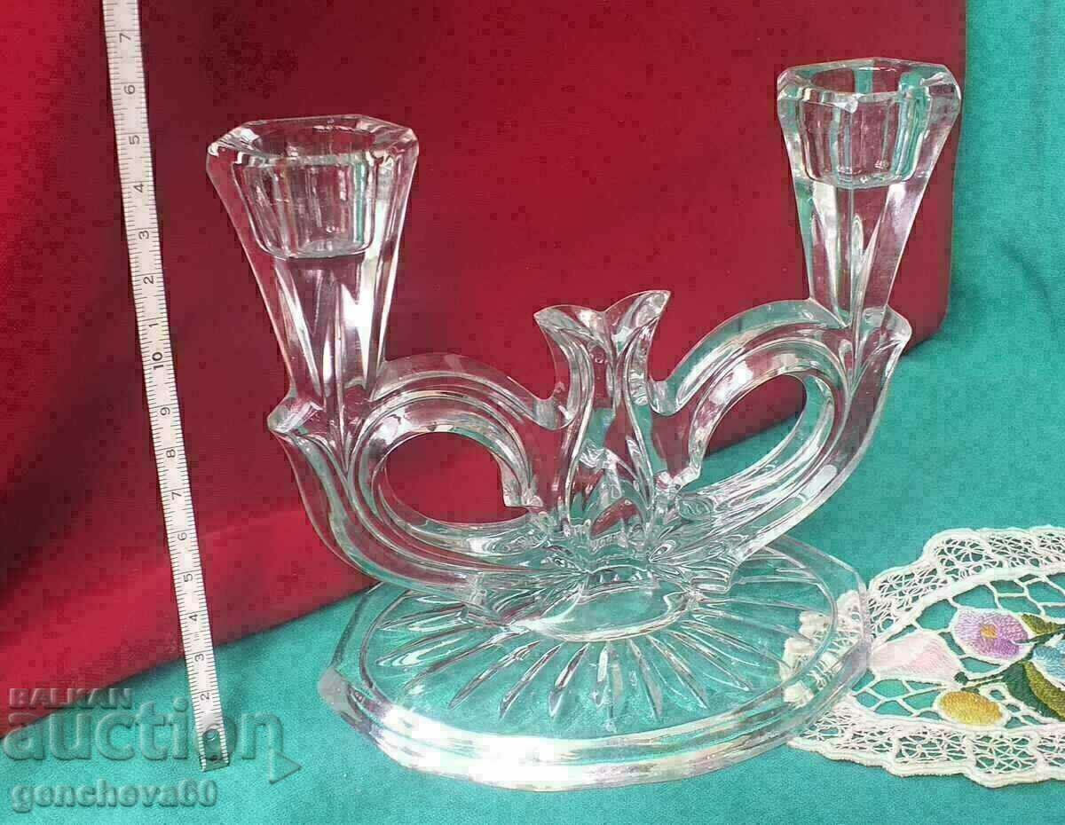 Sfeșnic din sticlă de cristal - 6