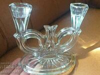 Candlestick crystal glass