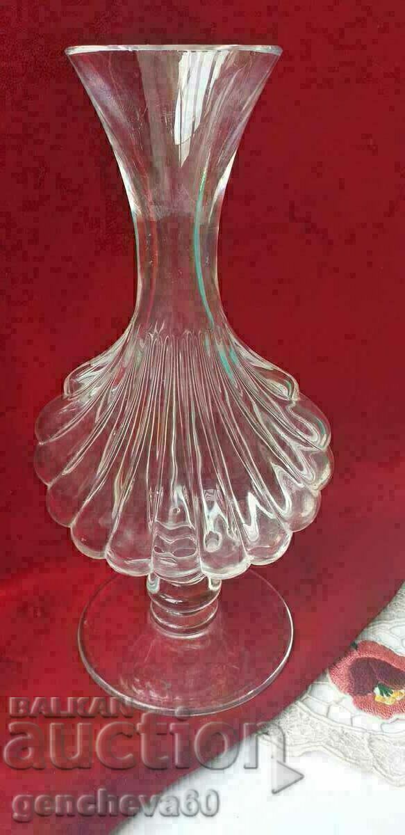 Old rare crystal shell vase with price € 25.00 | 48.90 BGN