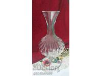 Vază veche rară din cristal în formă de scoică Baccarat