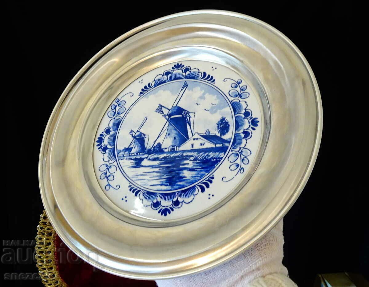 Pano Delft porcelain and tin WMF. with price 29.00 BGN | € 14.83 Pano Delft porcelain and tin WMF. with price 29.00 BGN | € 14.83