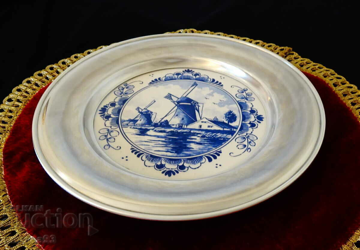 Pano Delft porcelain and tin WMF. - 7 Pano Delft porcelain and tin WMF. - 7