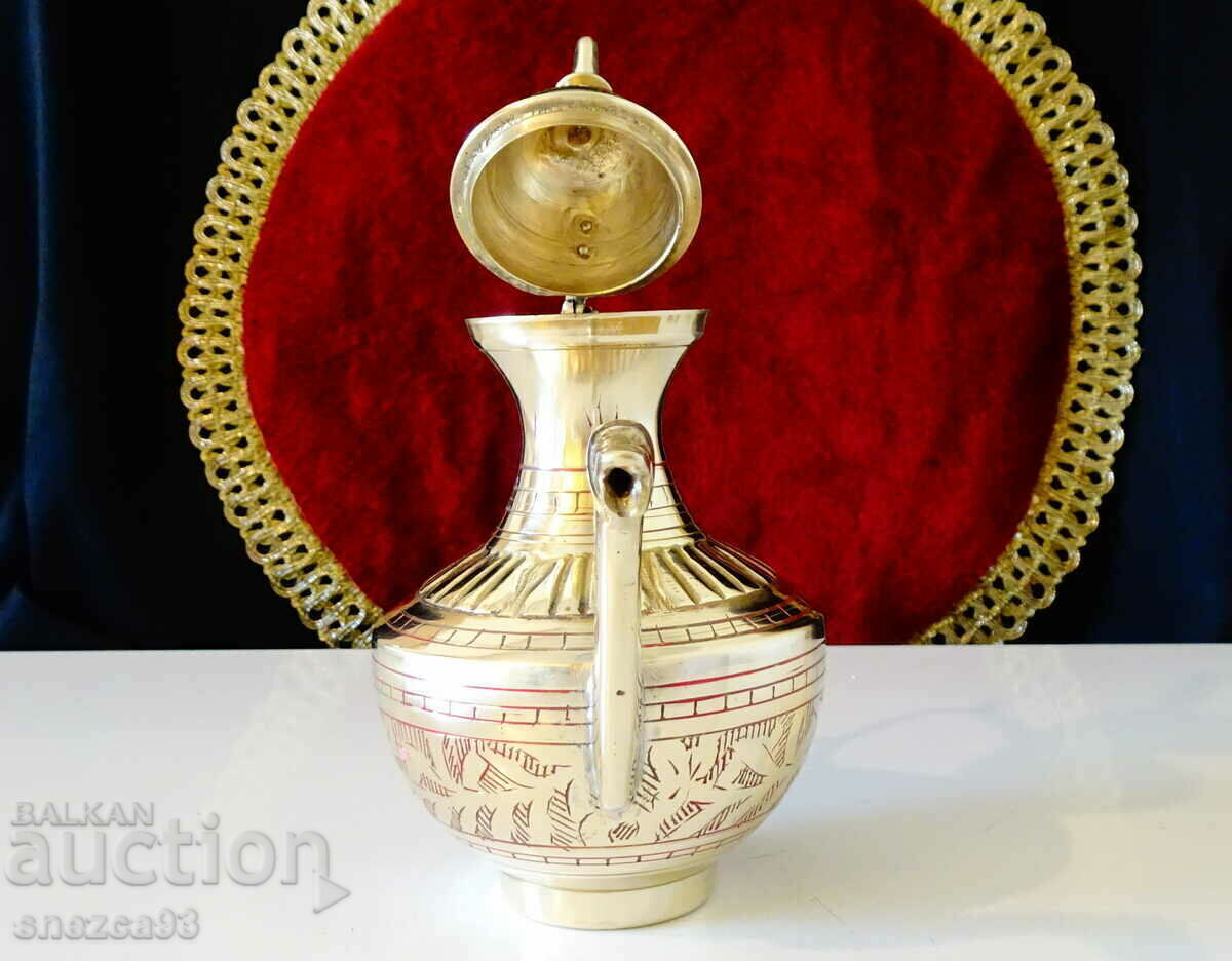 Bronze jug Swan, cell enamel. with price 39.00 BGN | € 19.94 Bronze jug Swan, cell enamel. with price 39.00 BGN | € 19.94