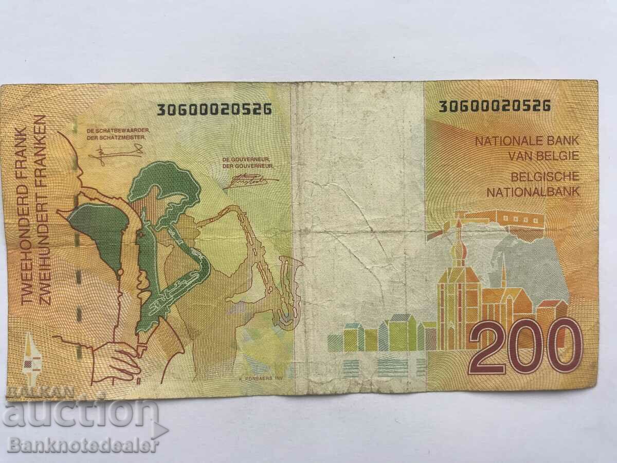 Belgia 200 franci 1995 Pick 148 Ref 0526 cu preț 18.00 BGN | € 9.20