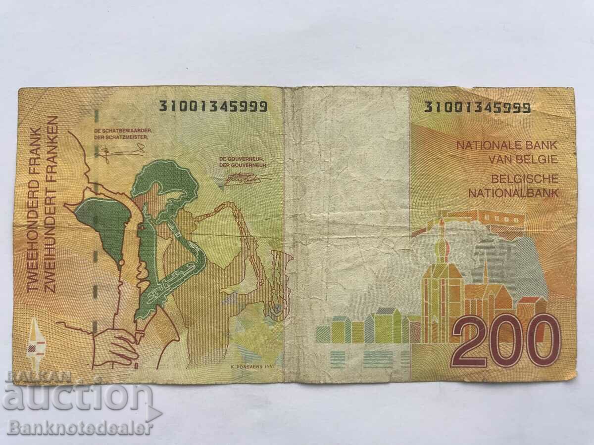 Belgia 200 franci 1995 Pick 148 Ref 5999 cu preț 18.00 BGN | € 9.20