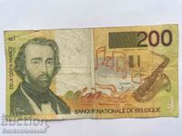 Βέλγιο 200 Francs 1995 Επιλογή 148 Ref 5999