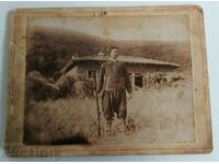 1902 NIKOLA RIFLE PUTURI BELT OLD PHOTO PHOTO CARDBOARD