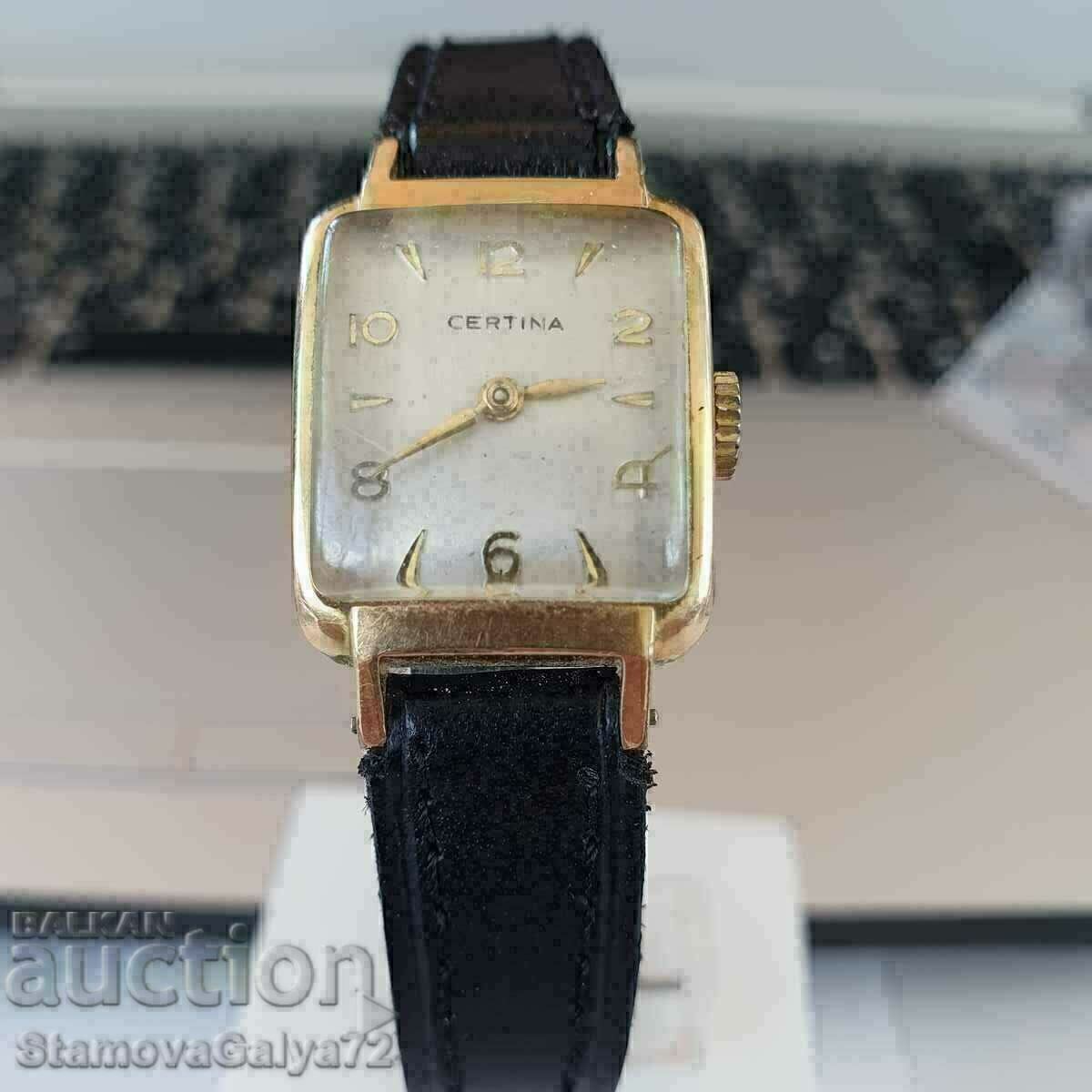 Ceas de dama antic CERTINA cu preț 88.00 BGN | € 44.99 Ceas de dama antic CERTINA cu preț 88.00 BGN | € 44.99