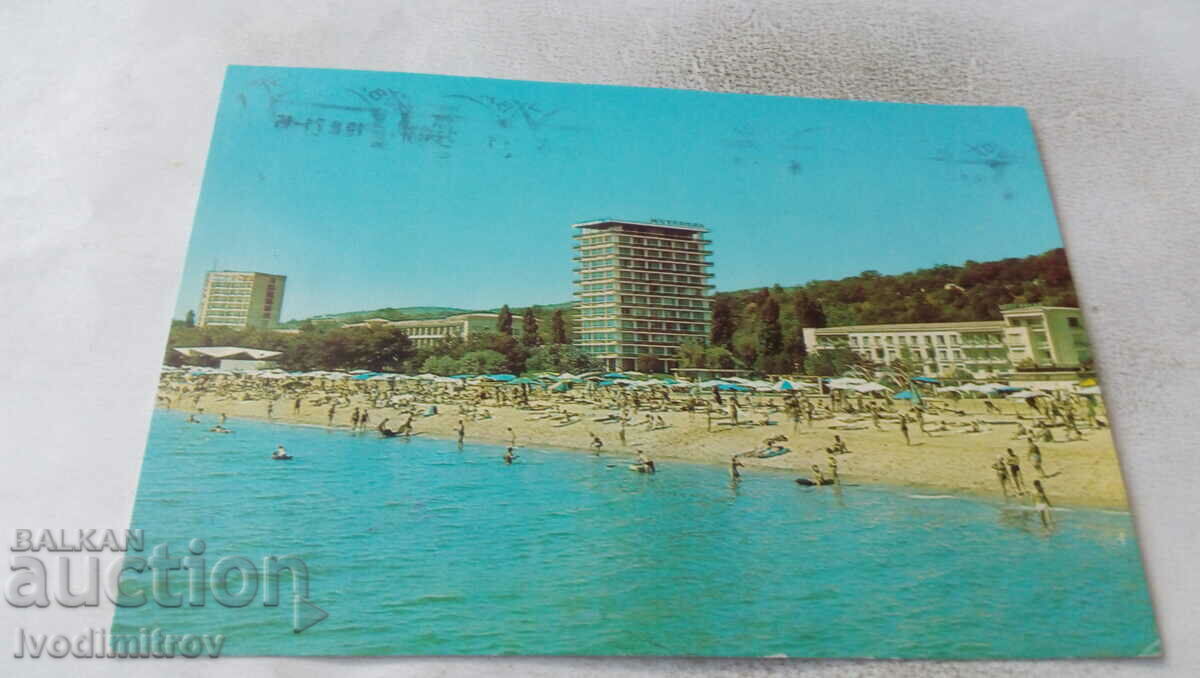 Carte poștală Nisipurile de Aur Vedere 1975