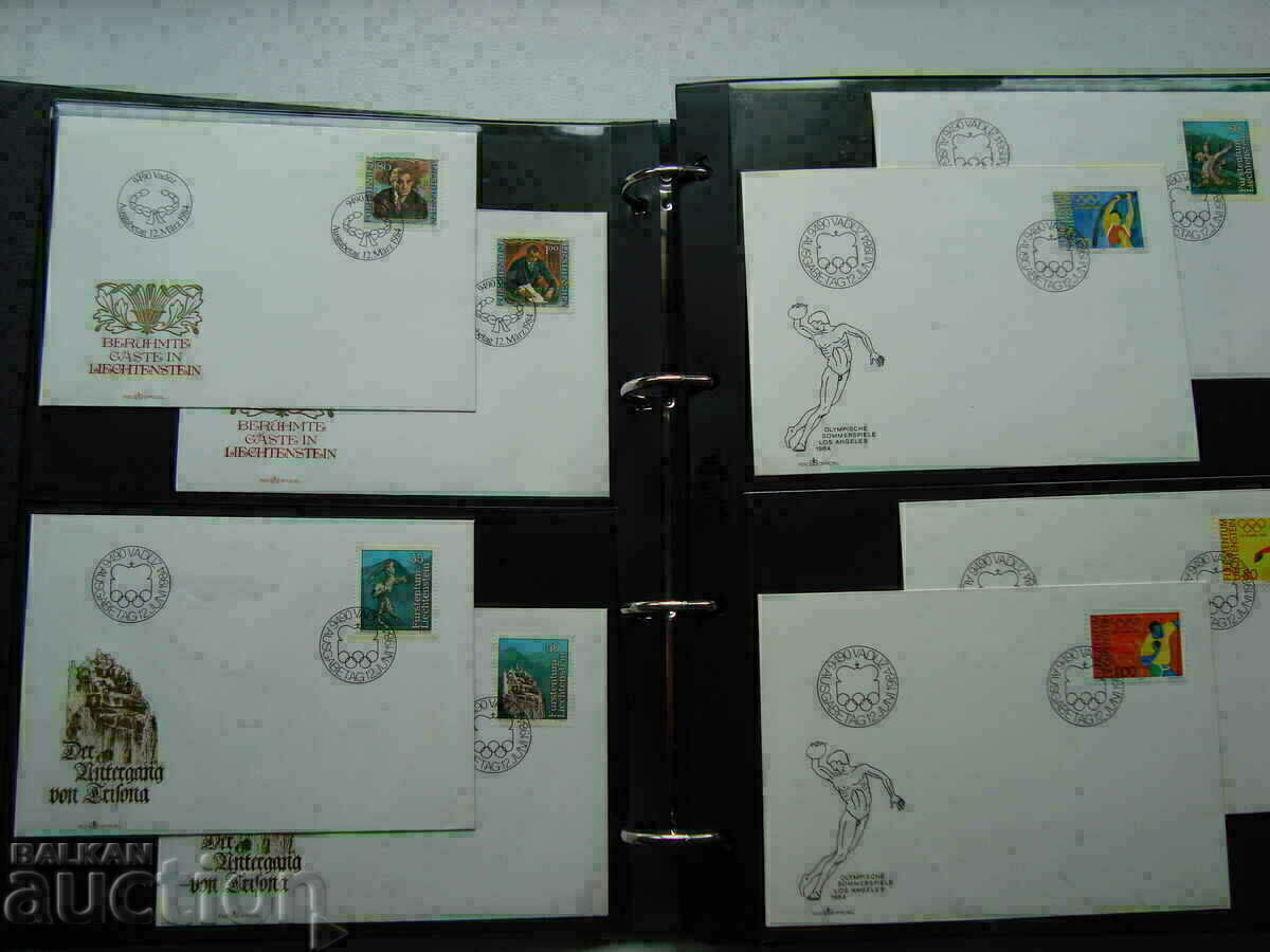 Album de timbre 166 plicuri FDC Colecție de filatelie Liechtenstein cu preț € 95.00 | 185.80 BGN