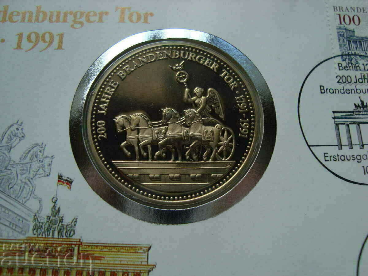 Plic cu monedă medalia Germania FDC cu preț € 4.00 | 7.82 BGN