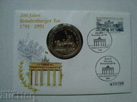 Пощенски плик с Монета медал Германия FDC