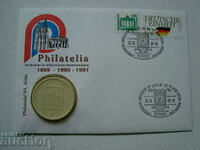 FDC with Coin medal porcelain Germany