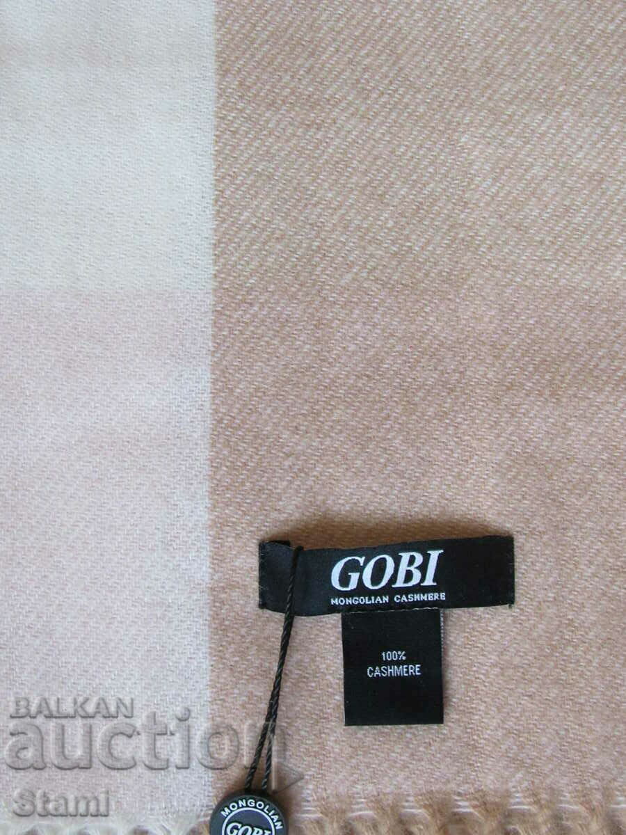 Δημοπρασία Νέο κασμιρένιο κασκόλ ρίγε GOBI, Μογγολία Δημοπρασία Νέο κασμιρένιο κασκόλ ρίγε GOBI, Μογγολία