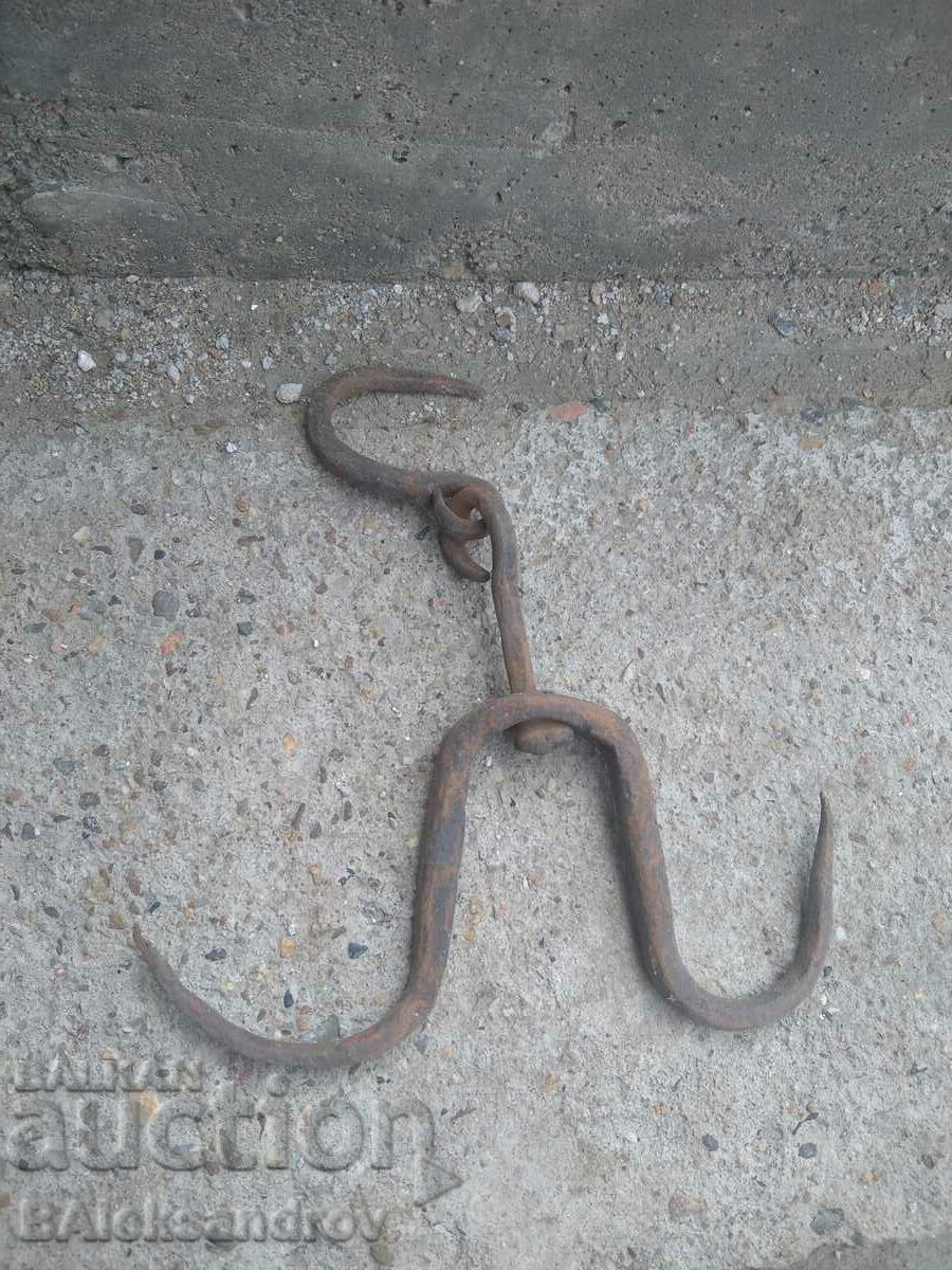 Old wrought iron hook