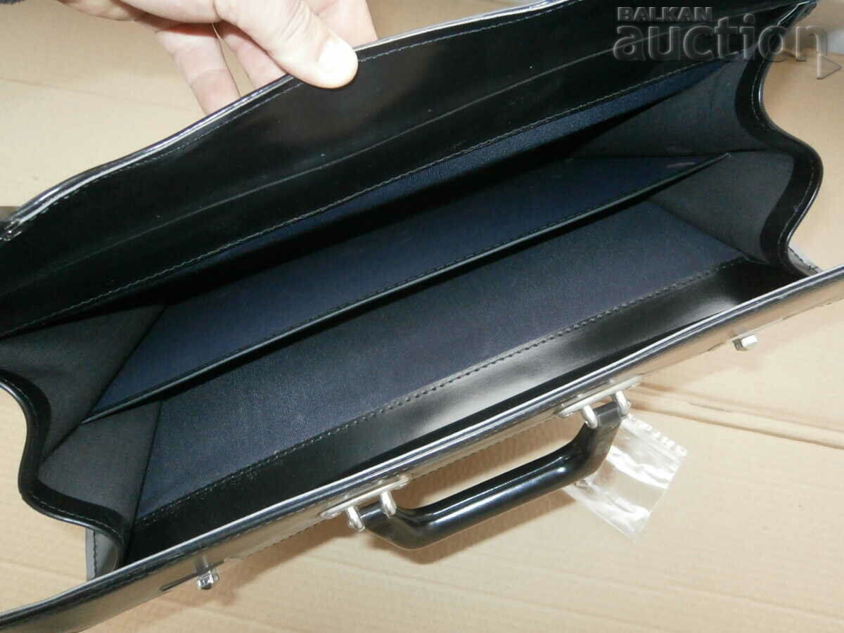 geantă retro vintage din piele, anii 90 - 6