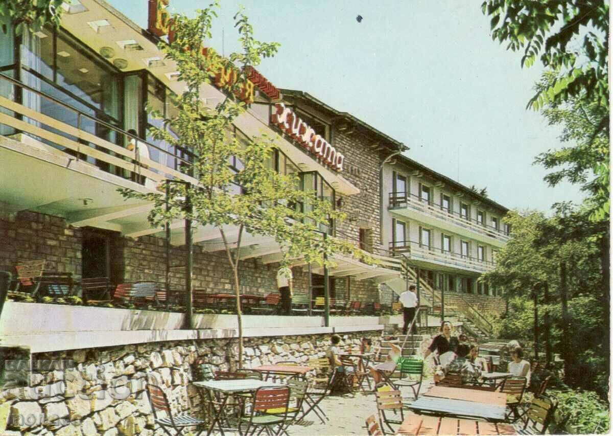 Old postcard - Stara Zagora, Restaurant "The hut"