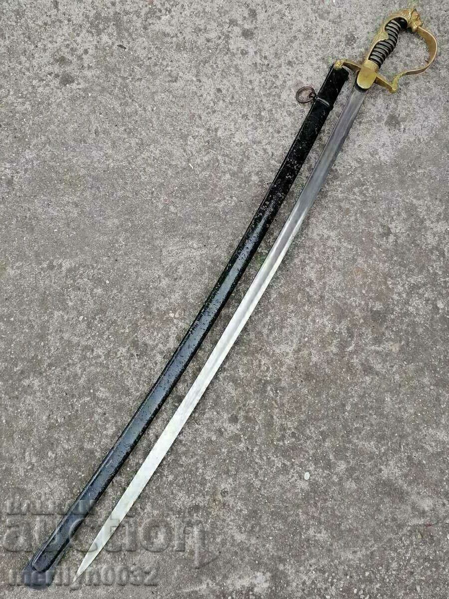 Wehrmacht WW2 German Officer's Saber Karl Eickhorn canna gilt - 7