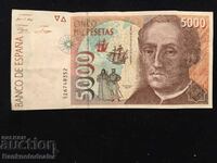 Ισπανία 5000 Pesetas 1992-6 Επιλέξτε 165 Ref 9352