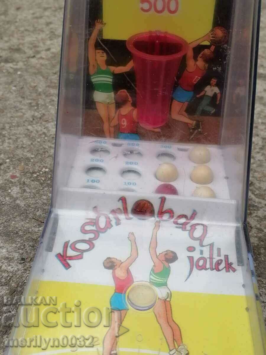 Children's game from the 70s of the twentieth century basketball pinball Children's game from the 70s of the twentieth century basketball pinball