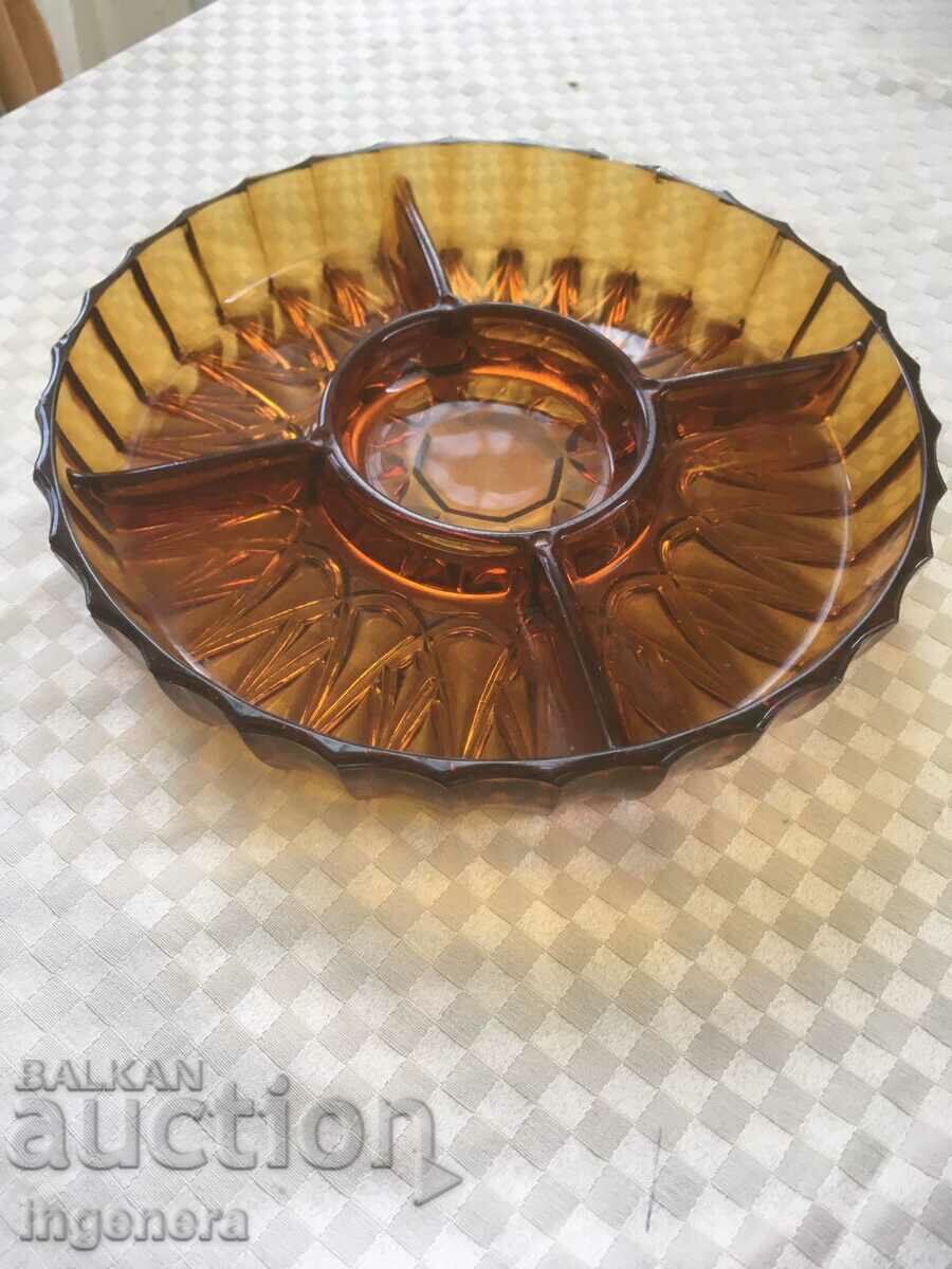 SALADIER FOR 5 SALADS COLORED GLASS RELIEF THICK - FRANCE with price 24.00 BGN | € 12.27 SALADIER FOR 5 SALADS COLORED GLASS RELIEF THICK - FRANCE with price 24.00 BGN | € 12.27