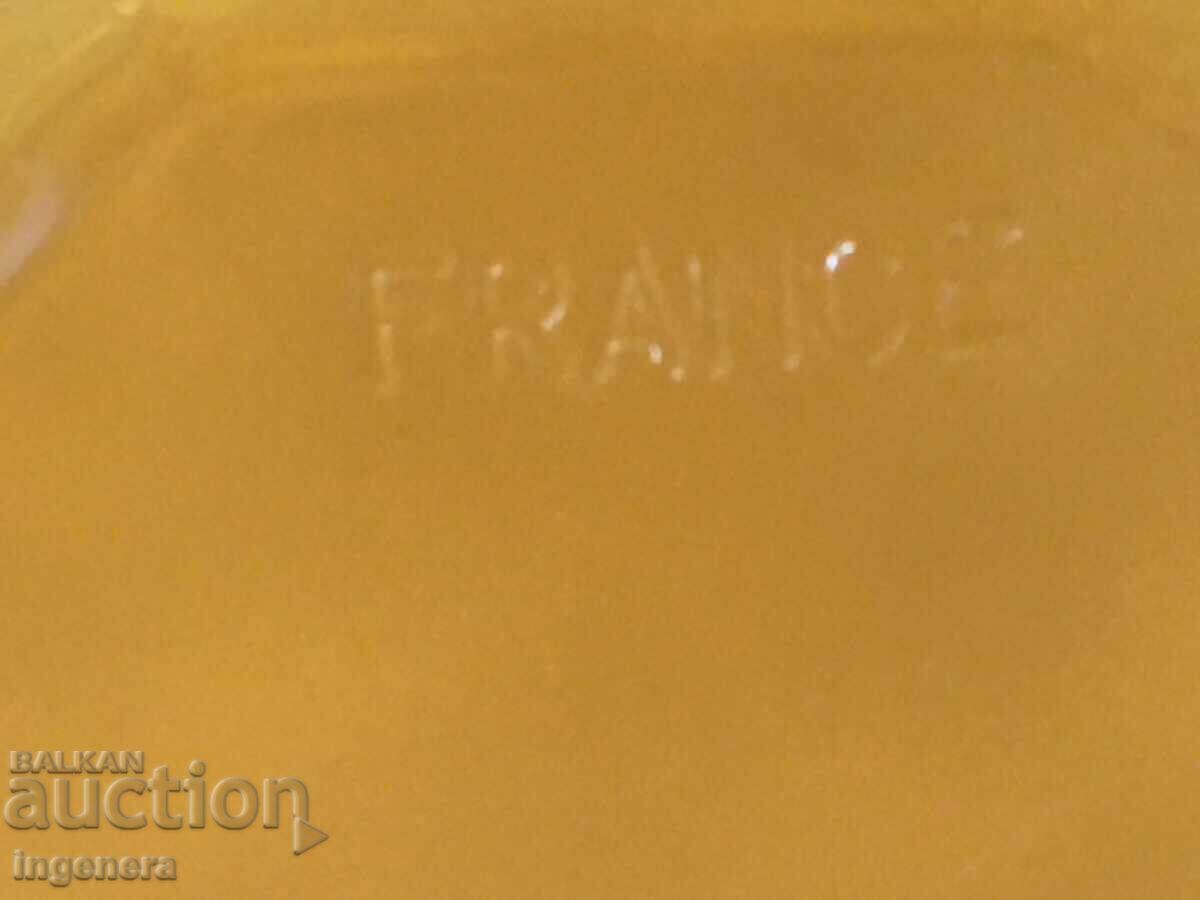 SALADIER FOR 5 SALADS COLORED GLASS RELIEF THICK - FRANCE - 6 SALADIER FOR 5 SALADS COLORED GLASS RELIEF THICK - FRANCE - 6