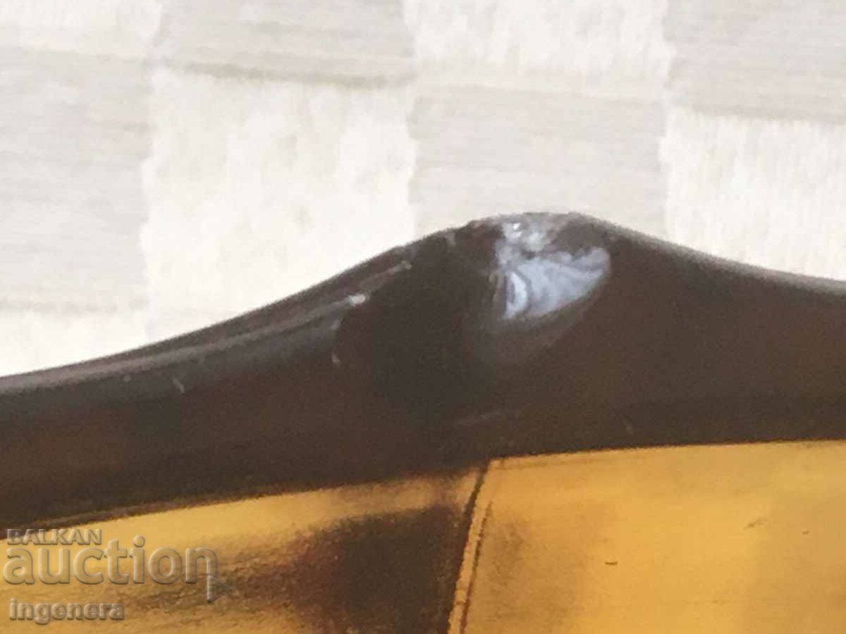 SALADIER FOR 5 SALADS COLORED GLASS RELIEF THICK - FRANCE - 7 SALADIER FOR 5 SALADS COLORED GLASS RELIEF THICK - FRANCE - 7