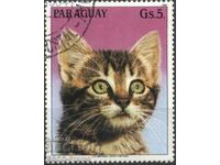 Brand Fauna Cat 1984 from Paraguay