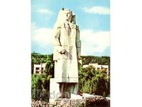 Carte poștală veche - Razlog, Monumentul lui N. Parapunov